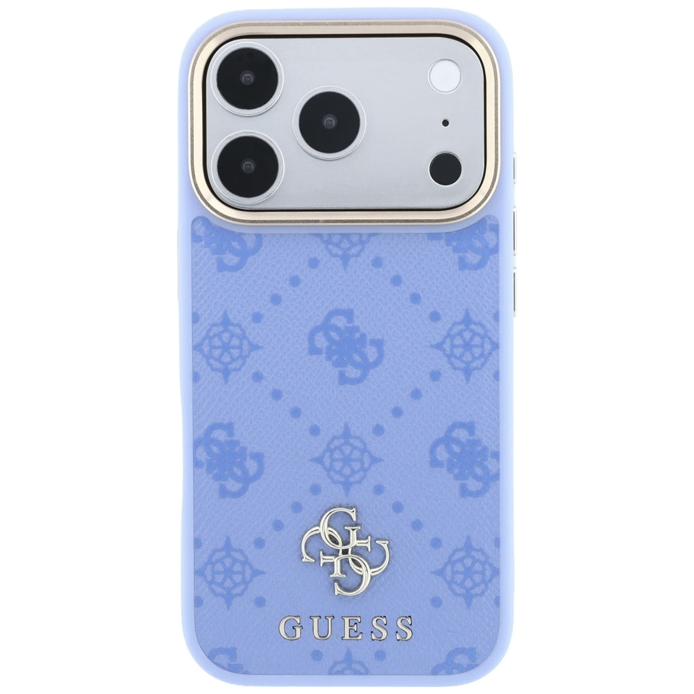 Custodia MagSafe per Apple iPhone 18 Pro / 17 Pro, Guess, Peony 4G Small Logo, Blu