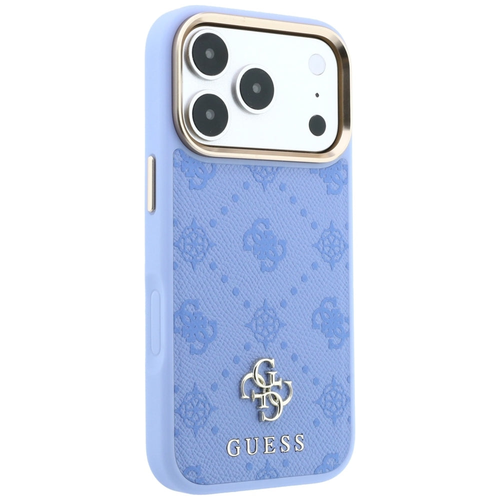 Custodia MagSafe per Apple iPhone 18 Pro / 17 Pro, Guess, Peony 4G Small Logo, Blu