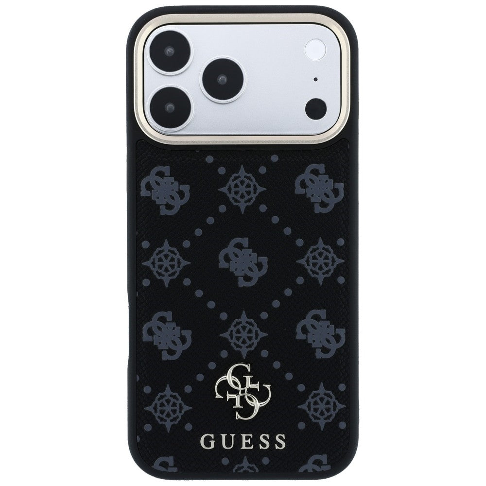 Custodia MagSafe per Apple iPhone 18 Pro / 17 Pro, Guess, Peony 4G Small Logo, Nera