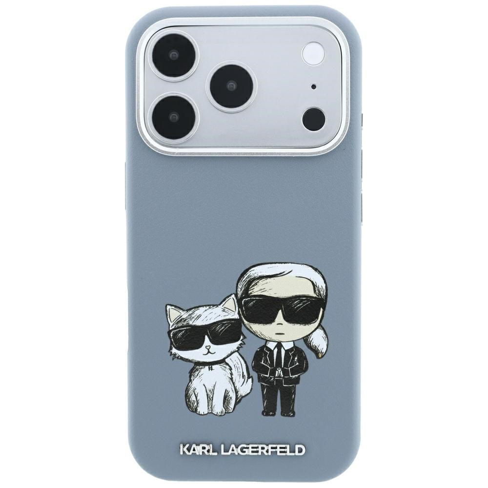 Custodia MagSafe per Apple iPhone 18 Pro / 17 Pro, Karl Lagerfeld, KC Bodies Sketch, Blu