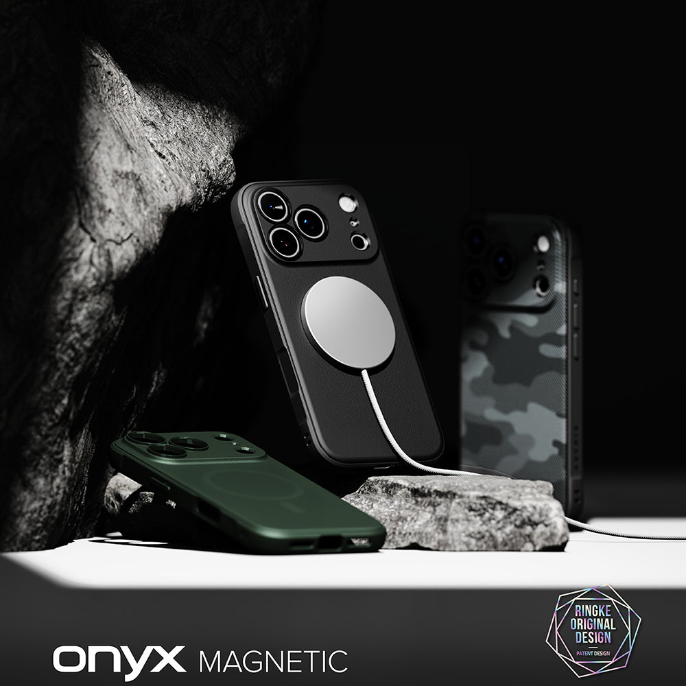 Custodia MagSafe per Apple iPhone 18 Pro / 17 Pro, Ringke, Onyx, Nera