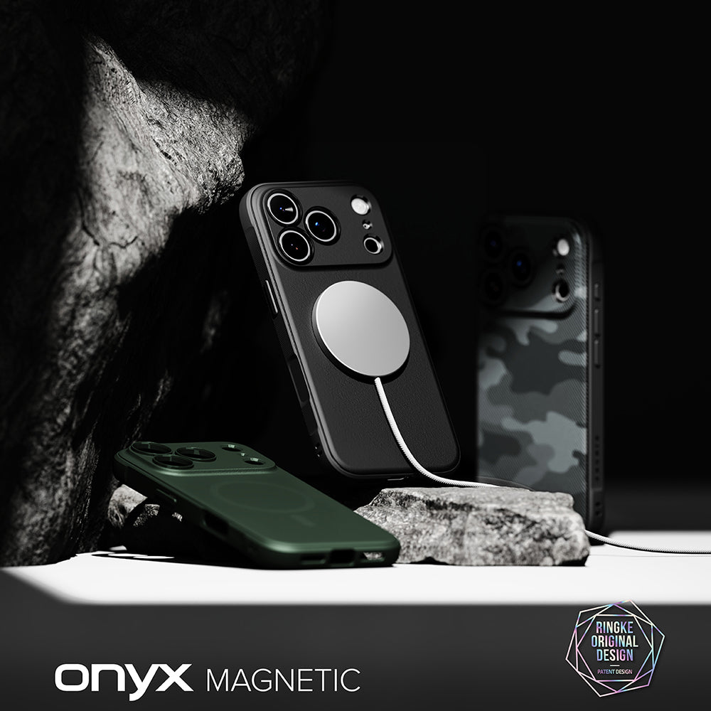 Coque MagSafe pour Apple iPhone 18 Pro / 17 Pro, Ringke, Onyx, Vert Foncé