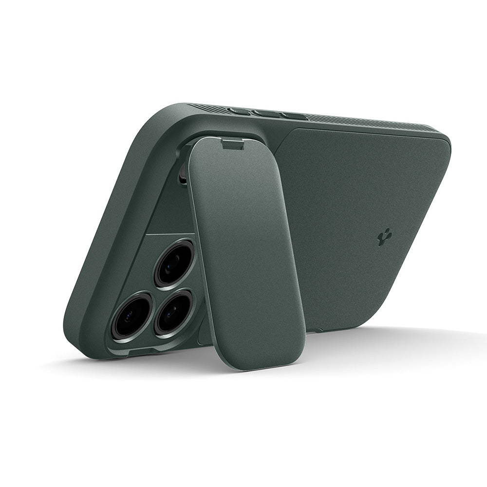 Coque MagSafe pour Apple iPhone 18 Pro / 17 Pro, Spigen, Optik Armor, Vert ACS09954