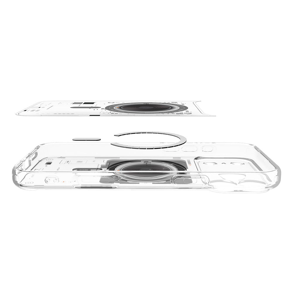 Custodia MagSafe per Apple iPhone 18 Pro / 17 Pro, Spigen, Ultra Hybrid Neo One, Trasparente ACS12166