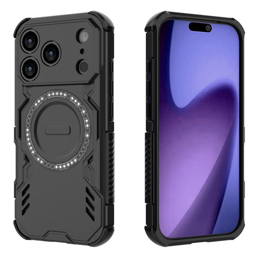 Coque MagSafe pour Apple iPhone 18 Pro / 17 Pro, Techsuit, ArmorMag, Noire