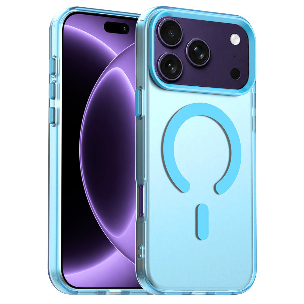 Custodia MagSafe per Apple iPhone 18 Pro / 17 Pro, Techsuit, CandyCase, Blu