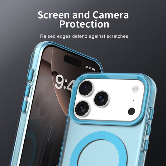 Custodia MagSafe per Apple iPhone 18 Pro / 17 Pro, Techsuit, CandyCase, Blu