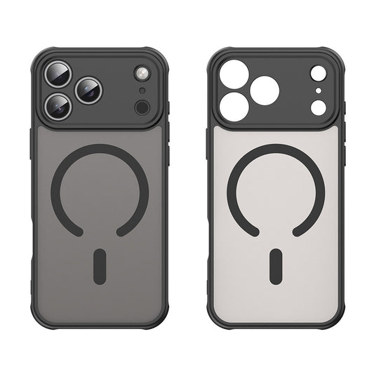 Coque MagSafe pour Apple iPhone 18 Pro / 17 Pro, Techsuit, HaloFrost II, Noire