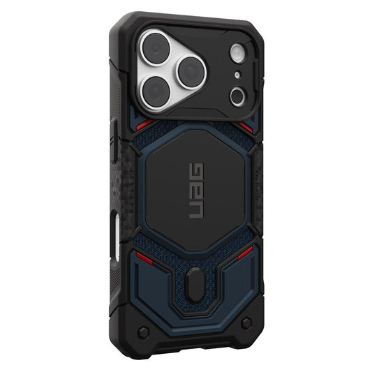 Coque MagSafe pour Apple iPhone 18 Pro / 17 Pro, Urban Armor Gear, Monarch Pro Kevlar, Bleu marine