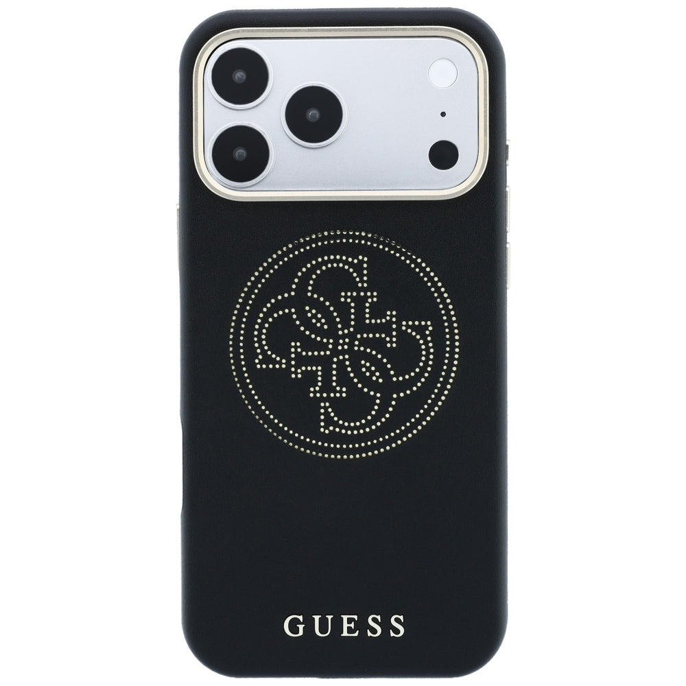 Custodia MagSafe per Apple iPhone 18 Pro Max / 17 Pro Max, Guess, Perforata 4G, Nera
