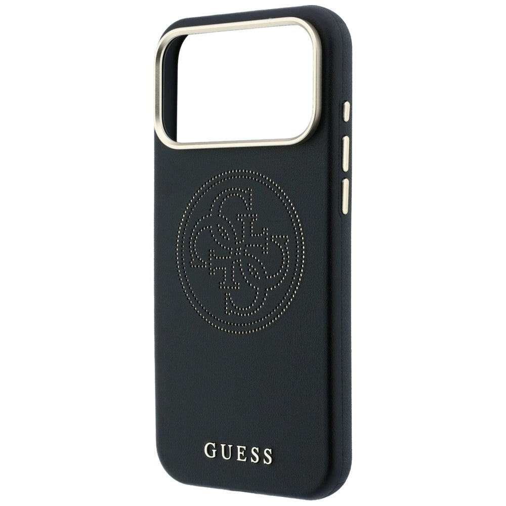 Custodia MagSafe per Apple iPhone 18 Pro Max / 17 Pro Max, Guess, Perforata 4G, Nera