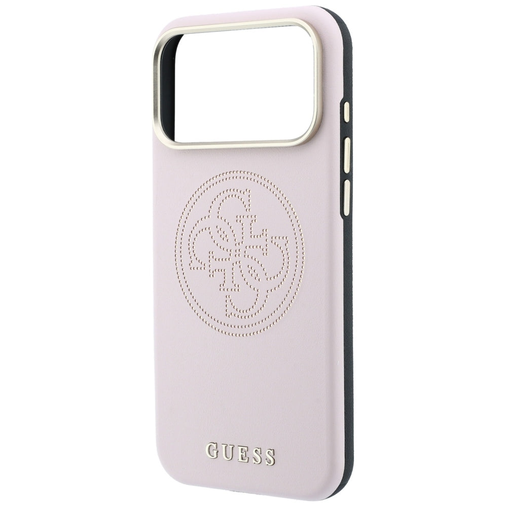 Custodia MagSafe per Apple iPhone 18 Pro Max / 17 Pro Max, Guess, Perforata 4G, Rosa