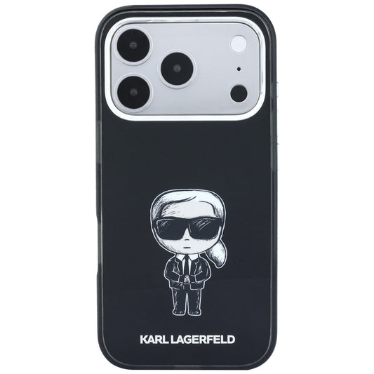 Custodia MagSafe per Apple iPhone 18 Pro Max / 17 Pro Max, Karl Lagerfeld, HC IML Ikonik Sketch Print, Nera