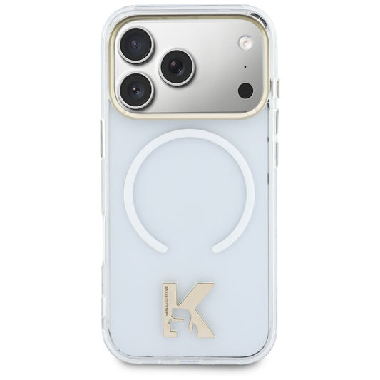 MagSafe-Hülle für Apple iPhone 18 Pro Max / 17 Pro Max, Karl Lagerfeld, IML Karl Head Logo, transparent