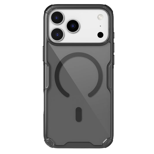 MagSafe-Hülle für Apple iPhone 18 Pro Max / 17 Pro Max, Nillkin, Nature Pro, Schwarz Transparent
