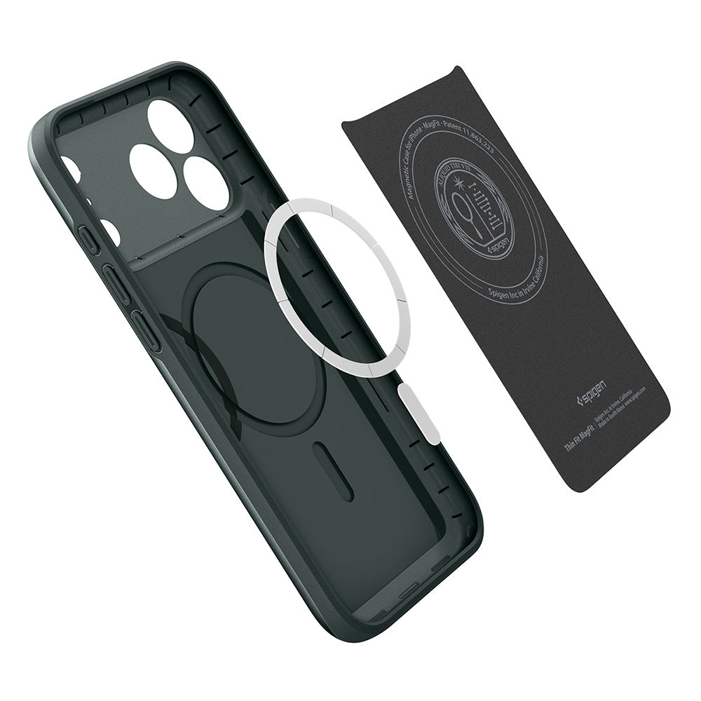 Coque MagSafe pour Apple iPhone 18 Pro Max / 17 Pro Max, Spigen, Thin Fit, Vert ACS12106