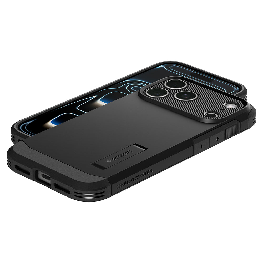 Custodia MagSafe per Apple iPhone 18 Pro Max / 17 Pro Max, Spigen, Tough Armor T, Nera ACS12136