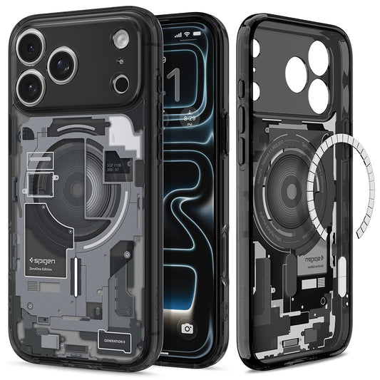 Coque MagSafe pour Apple iPhone 18 Pro Max / 17 Pro Max, Spigen, Ultra Hybrid Zero One, Noire ACS12128