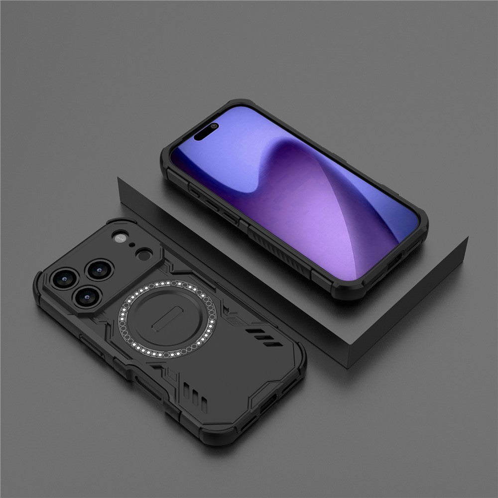 MagSafe-Hülle für Apple iPhone 18 Pro Max / 17 Pro Max, Techsuit, ArmorMag, Schwarz
