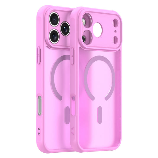 Custodia MagSafe per Apple iPhone 18 Pro Max / 17 Pro Max, Techsuit, HaloFrost II, Rosa