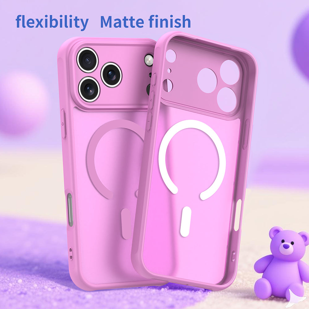 MagSafe-Hülle für Apple iPhone 18 Pro Max / 17 Pro Max, Techsuit, HaloFrost II, Rosa