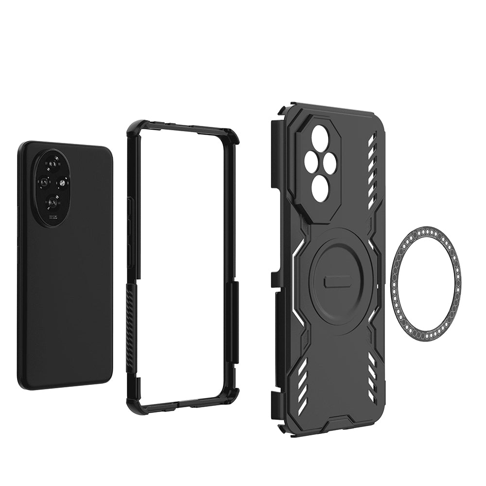 Custodia MagSafe per Honor 200, Techsuit, ArmorMag, Nera