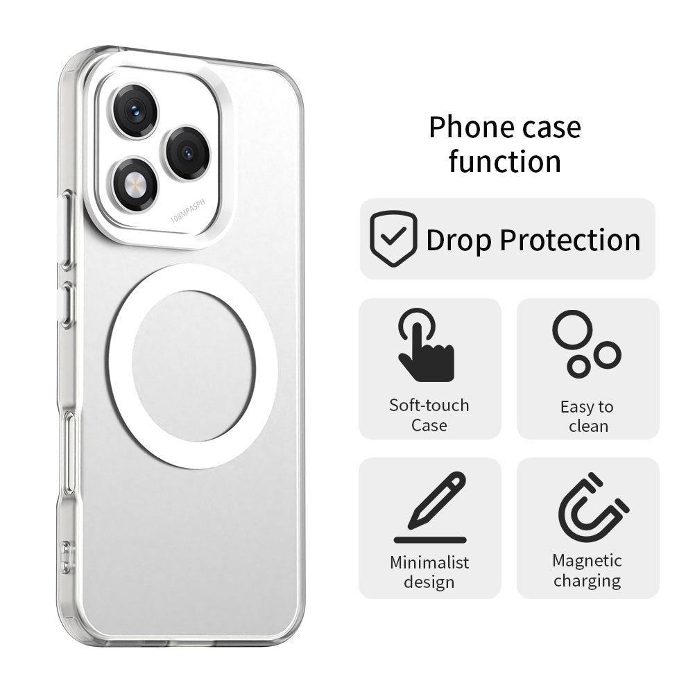 Custodia MagSafe per Honor 400 Lite, Techsuit, CandyCase, Bianca