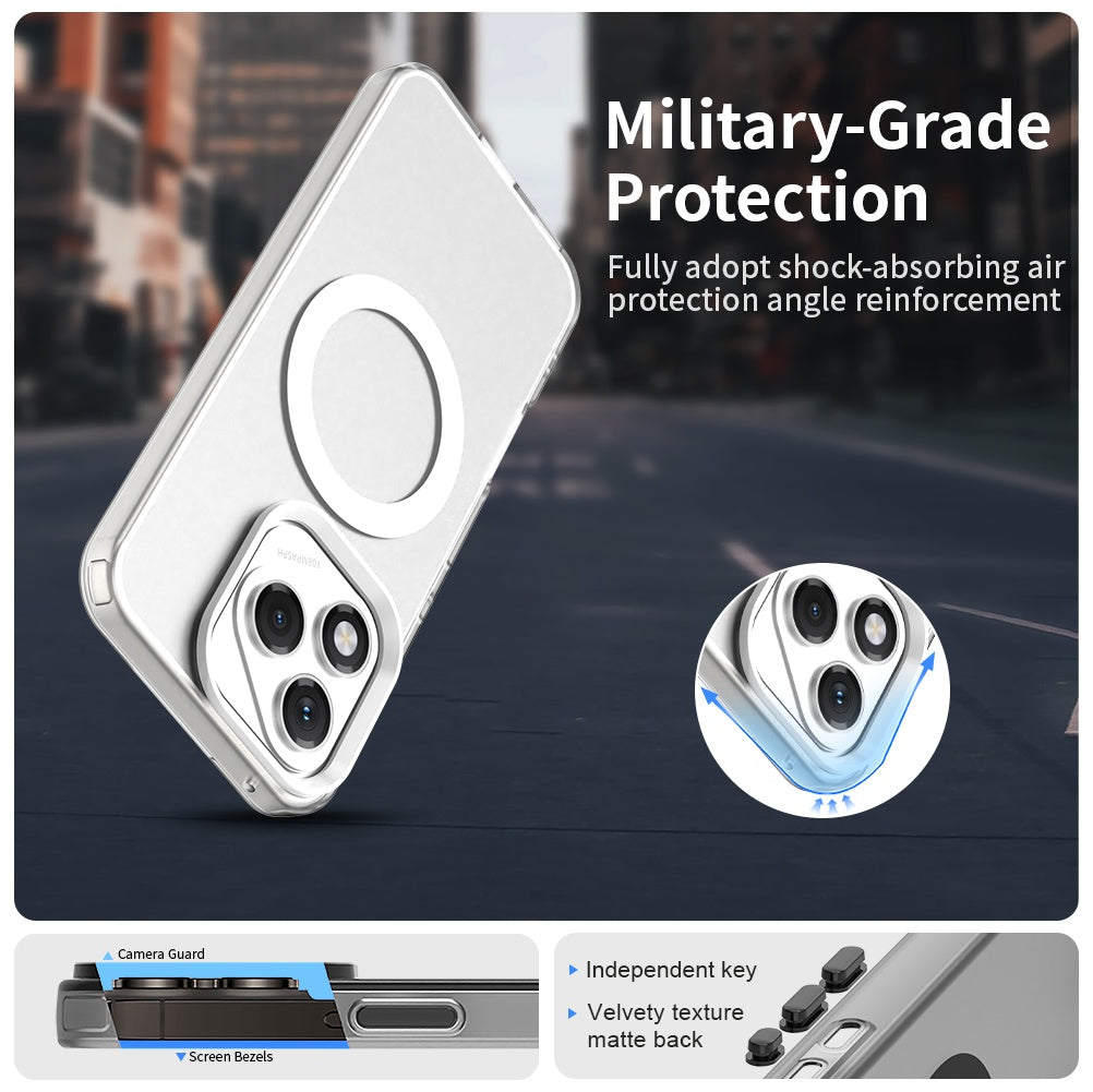 Custodia MagSafe per Honor 400 Lite, Techsuit, CandyCase, Bianca