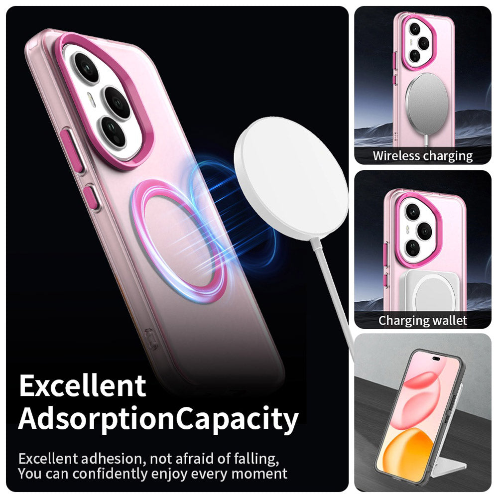 Custodia MagSafe per Honor 400 Pro, Techsuit, CandyCase, Rosa