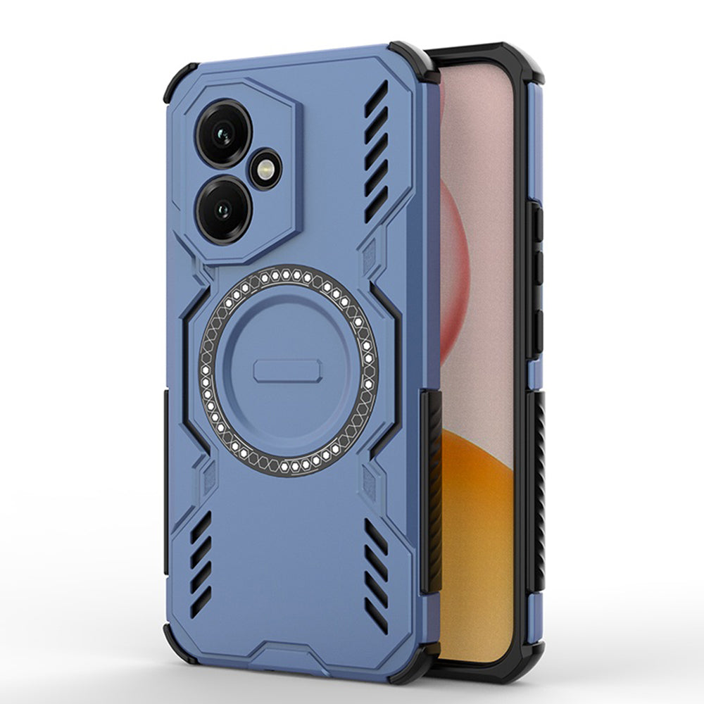 Coque MagSafe pour Honor 400, Techsuit, ArmorMag, Bleue