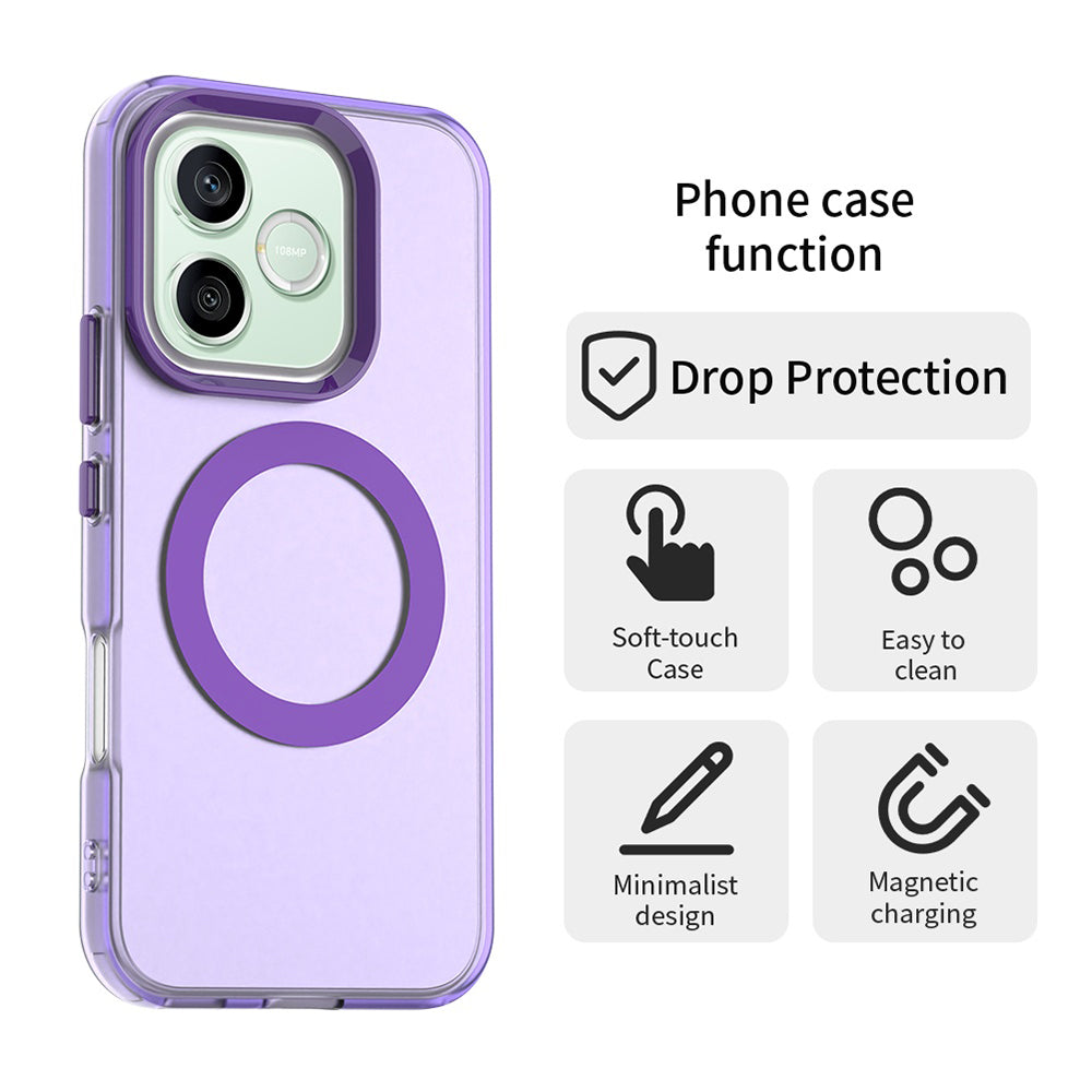 Custodia MagSafe per Honor 600 Lite, Techsuit, CandyCase, Viola