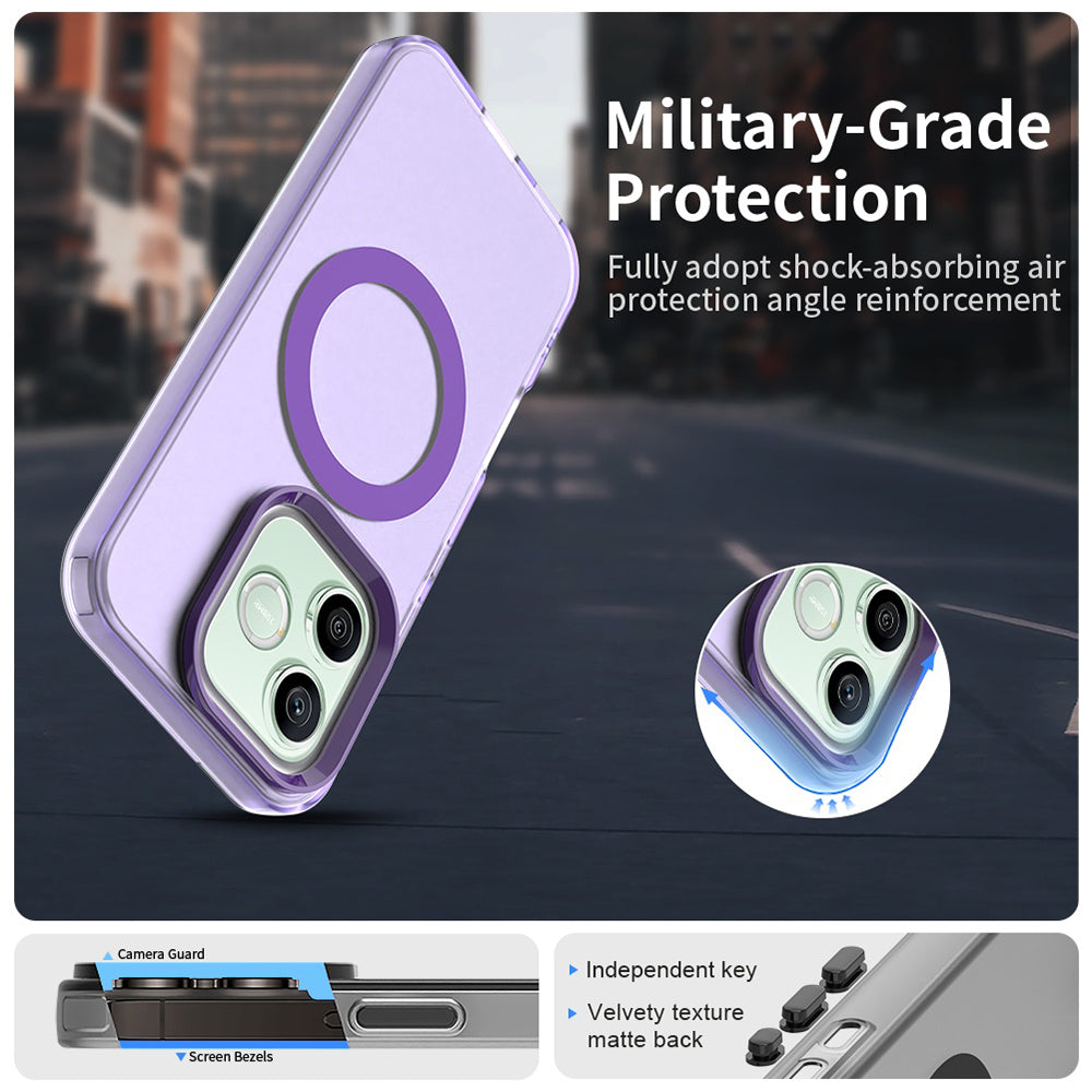 Custodia MagSafe per Honor 600 Lite, Techsuit, CandyCase, Viola