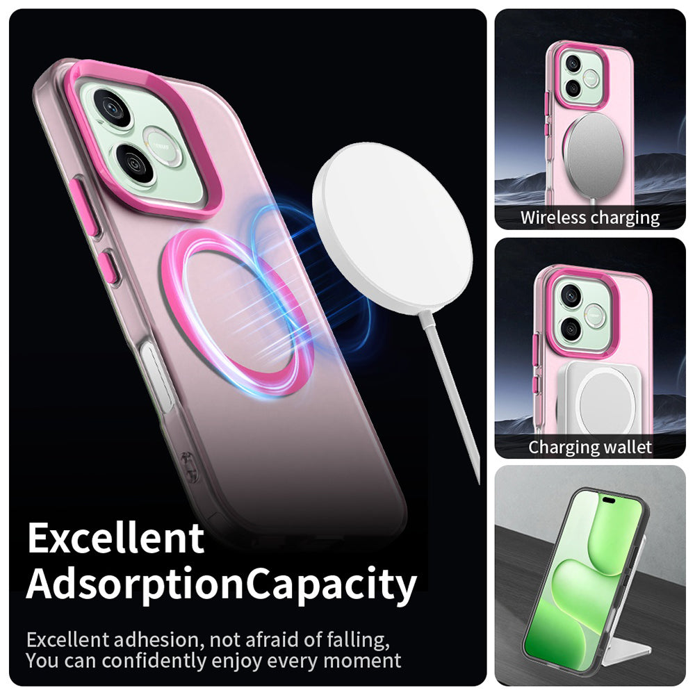 Custodia MagSafe per Honor 600 Lite, Techsuit, CandyCase, Rosa