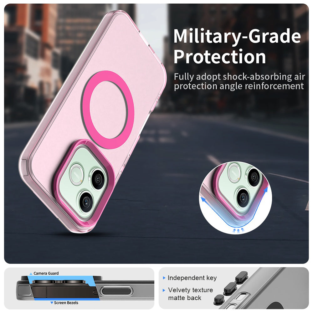 Custodia MagSafe per Honor 600 Lite, Techsuit, CandyCase, Rosa