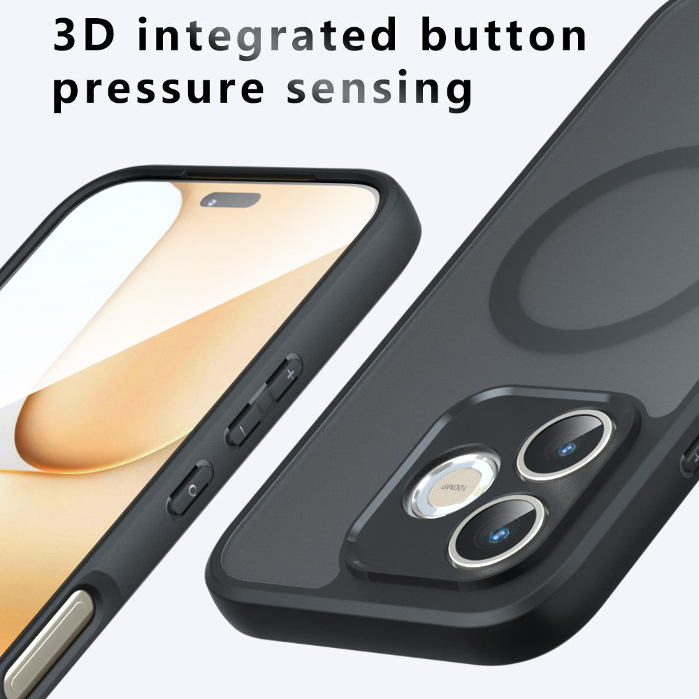 Custodia MagSafe per Honor 600 Lite, Techsuit, PureFrost, Nera Satinata