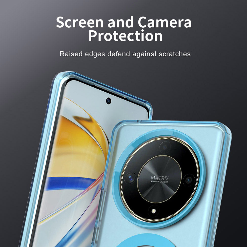 Coque MagSafe pour Honor Magic6 Lite, Techsuit, CandyCase, Bleue
