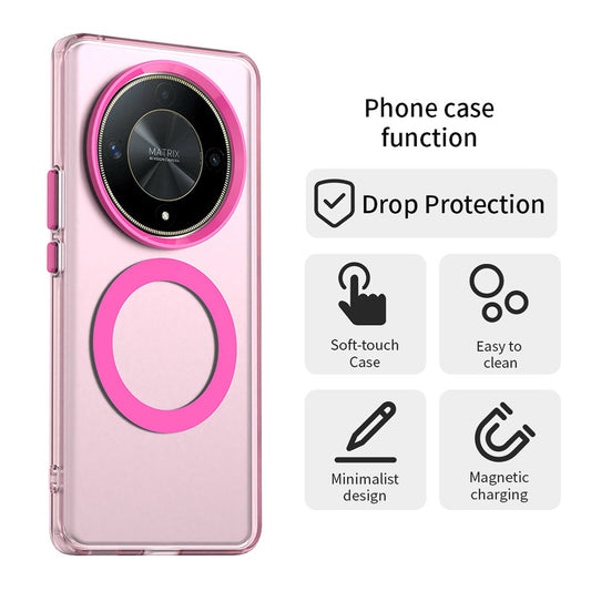 MagSafe-Hülle für Honor Magic6 Lite, Techsuit, CandyCase, Rosa