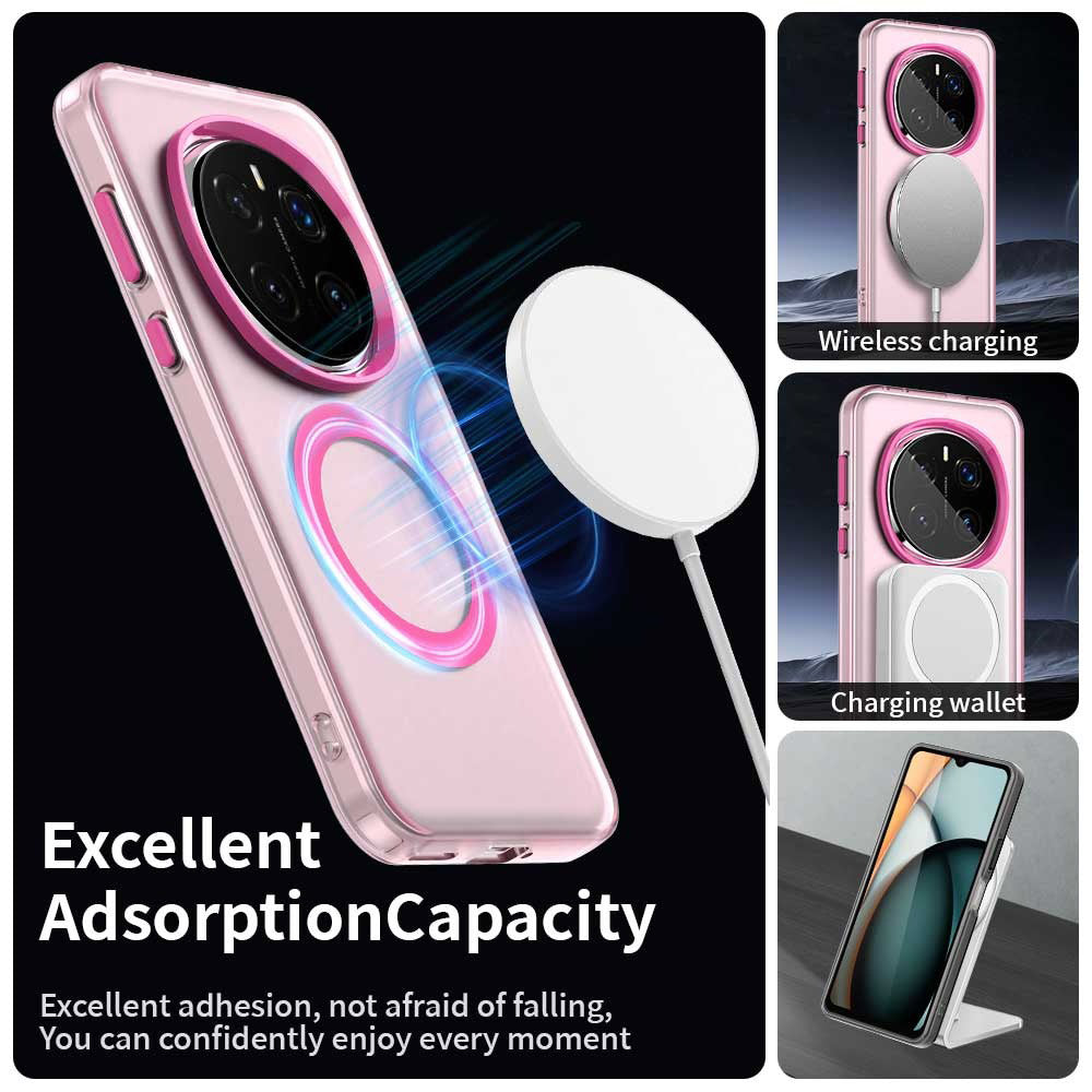 Custodia MagSafe per Honor Magic7 Pro, Techsuit, CandyCase, Rosa
