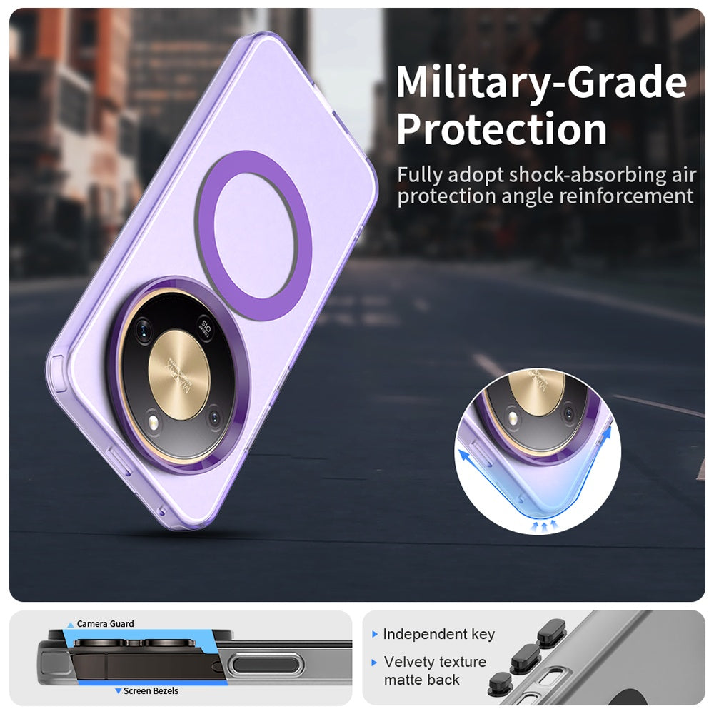 Custodia MagSafe per Honor Magic8 Lite, Techsuit, CandyCase, Viola