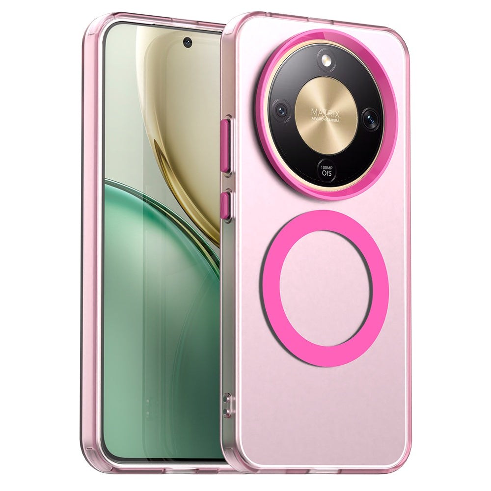 Custodia MagSafe per Honor Magic8 Lite, Techsuit, CandyCase, Rosa