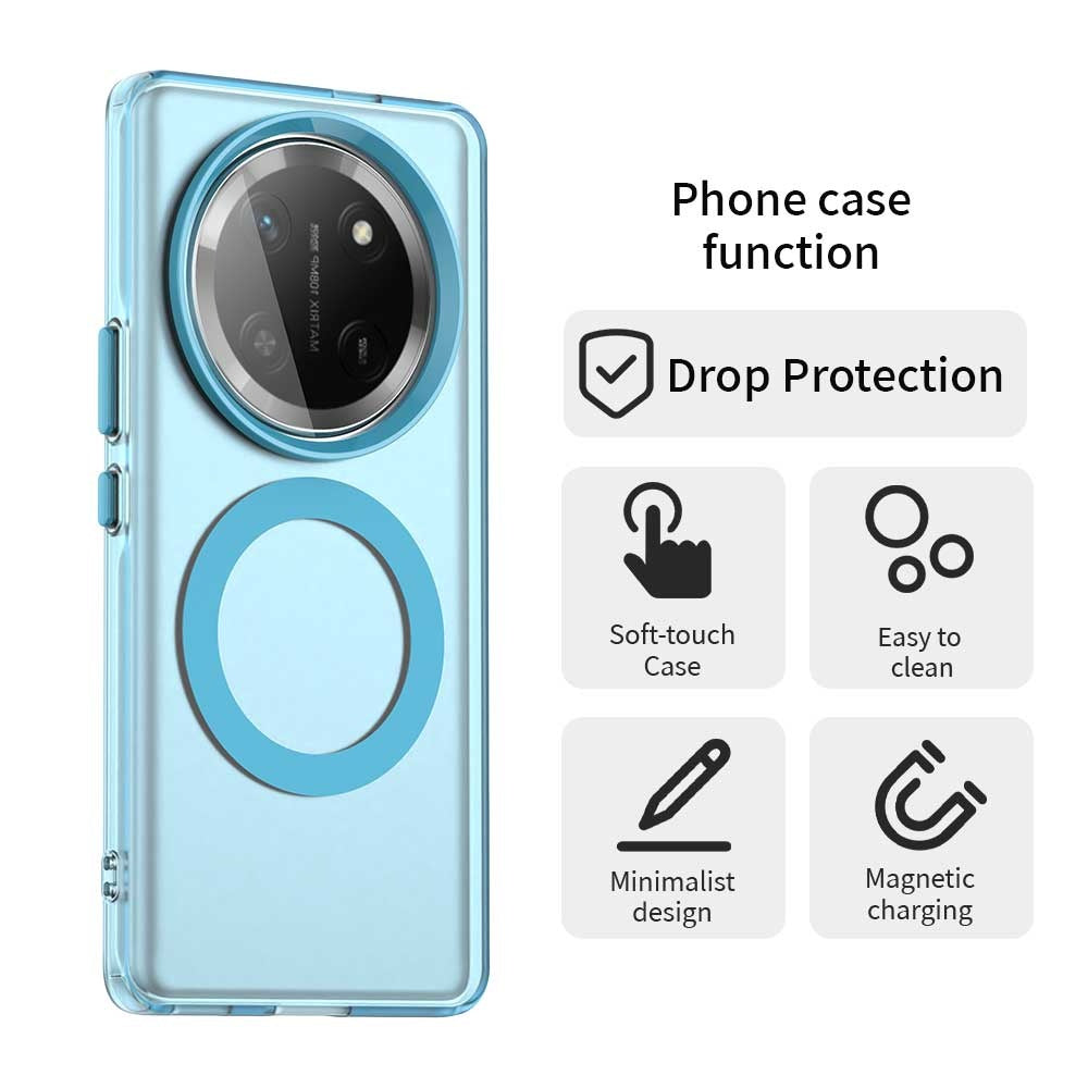 Custodia MagSafe per Honor X9c / Magic7 Lite, Techsuit, CandyCase, Blu