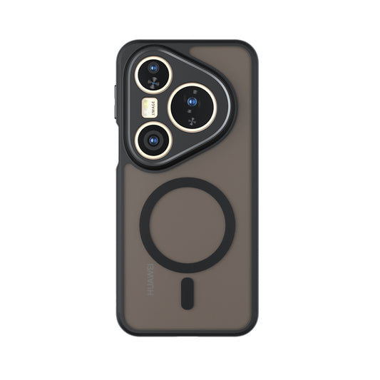 Coque MagSafe pour Huawei Pura 80 Pro / Pura 80 Ultra, Techsuit, PureFrost, Noir Satiné