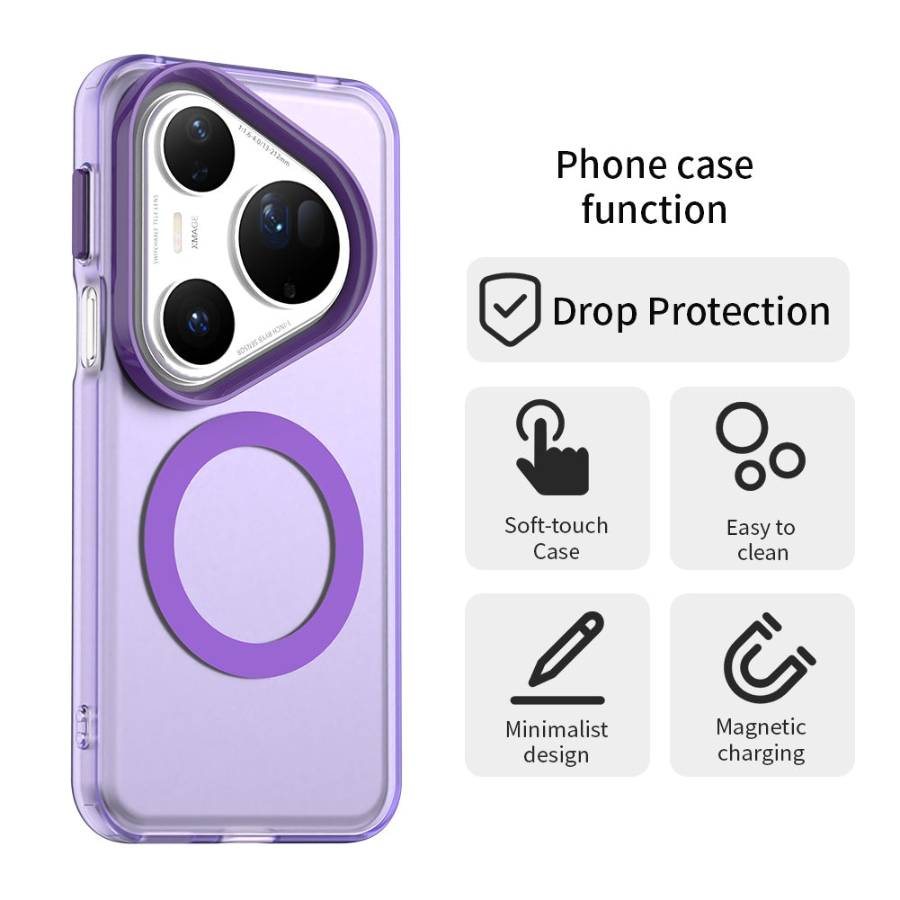 Custodia MagSafe per Huawei Pura 80 Ultra, Techsuit, CandyCase, Viola