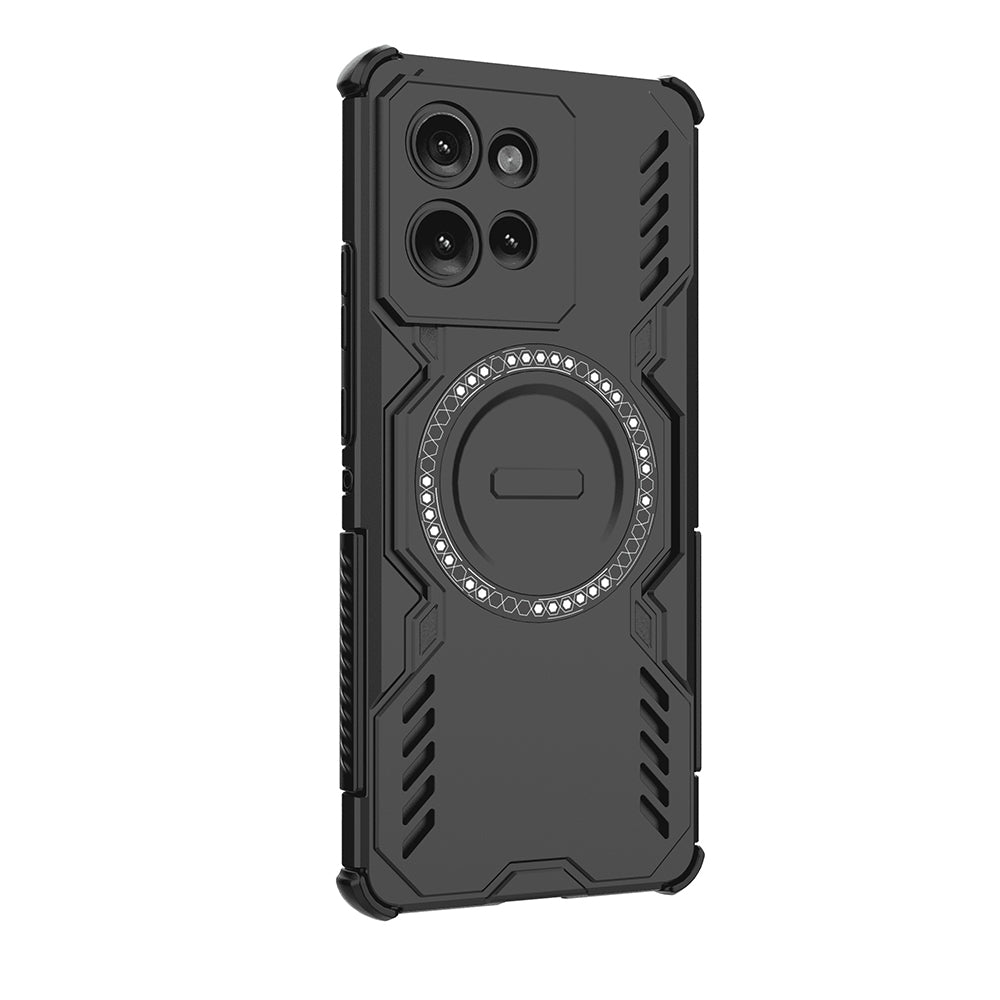 Custodia MagSafe per Motorola Edge 50, Techsuit, ArmorMag, Nera