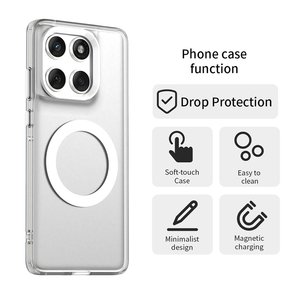 Custodia MagSafe per Motorola Edge 60 Fusion / Edge 60, Techsuit, CandyCase, Bianca