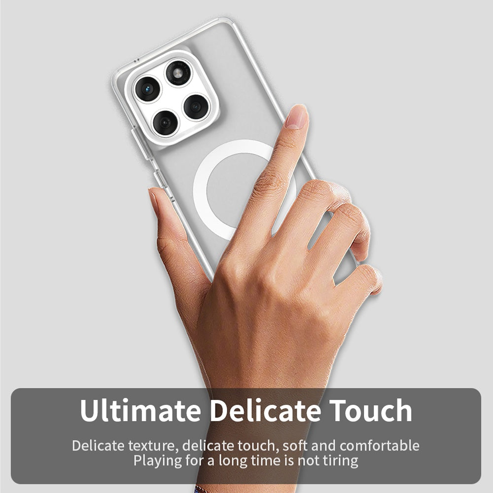 Custodia MagSafe per Motorola Edge 60 Fusion / Edge 60, Techsuit, CandyCase, Bianca