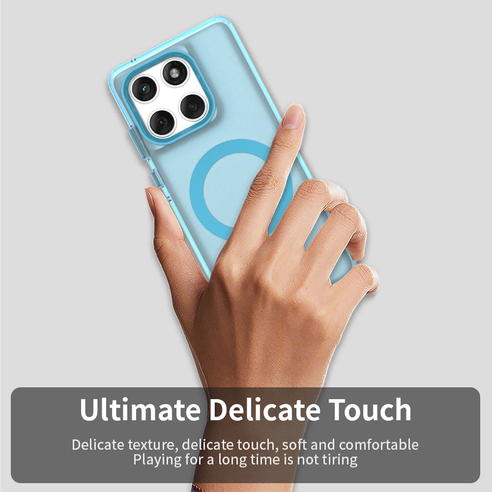 Custodia MagSafe per Motorola Edge 60 Fusion / Edge 60, Techsuit, CandyCase, Blu
