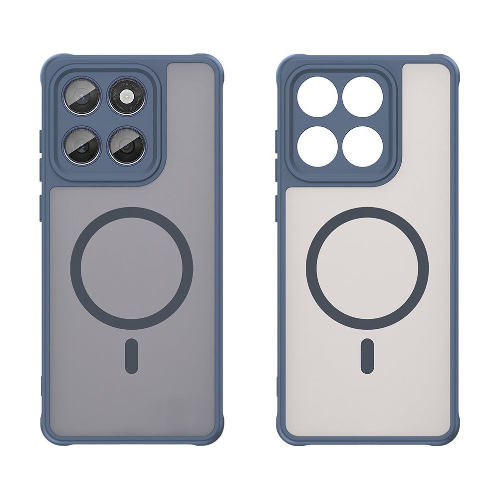 Custodia MagSafe per Motorola Edge 60 Fusion / Edge 60, Techsuit, HaloFrost II, Blu Navy