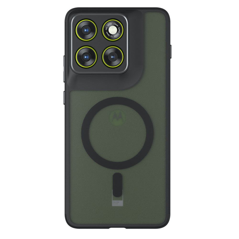 Custodia MagSafe per Motorola Edge 70 Fusion, Techsuit, PureFrost, Nero Satinato