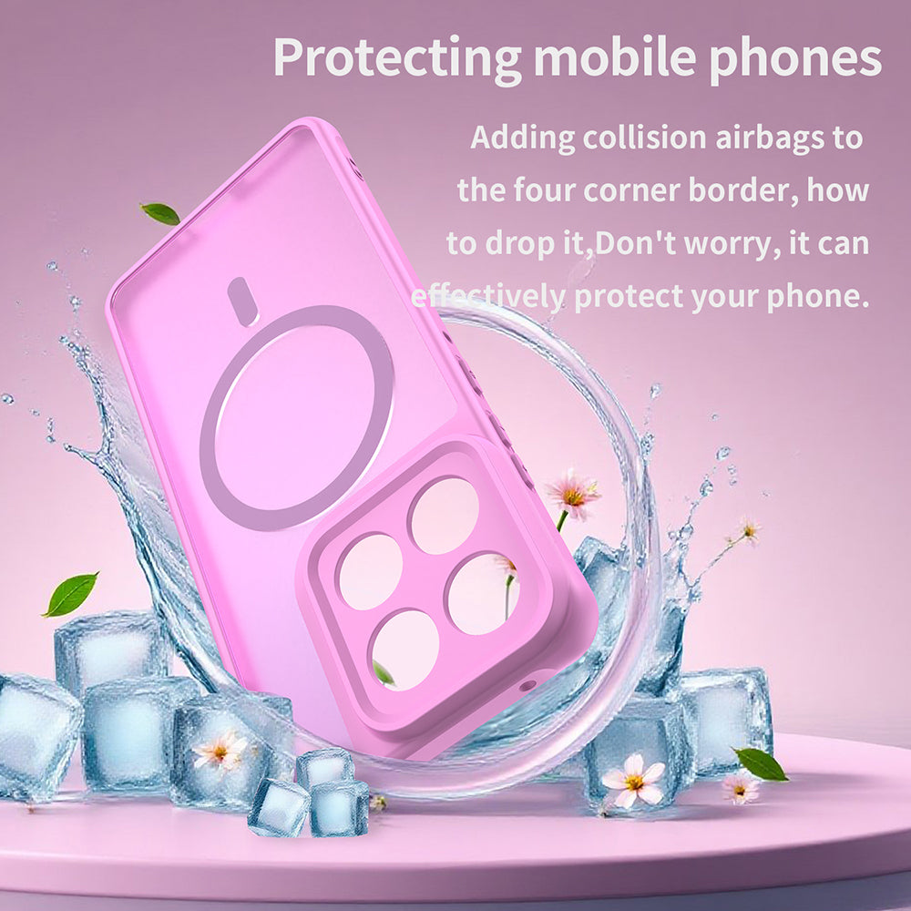 Custodia MagSafe per Motorola Edge 70, Techsuit, HaloFrost II, Rosa